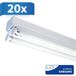 Aigostar Set van 20 LED TL armaturen 150 cm dubbel - IP20