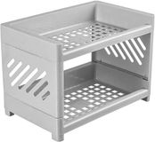OEM Green Glow - Grijze Desktop Organisatorplank voor Cosmetica en Schrijfbehoeften