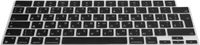kwmobile siliconen toetsenbordbeschermer QWERTY (Russisch) geschikt voor Apple Macbook Air 13 M4 2025 A3240 - Keyboard cover in zwart