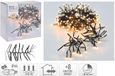 Merkloos / Sans marque Merkloos Clusterverlichting - 1512 LED - 11m - Timer - Lichtfuncties - extra warm wit