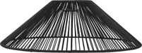 Star Rattan abat-jour Vide 58 cm - Noir