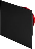 Whisper WVS125Z - Vierkant designventiel Ø125 mm - Toevoer en afvoer - Kunststof - Zwart