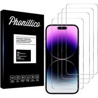 Phonillico® Gehard glas voor iPhone 15 PLUS [Pack 4]