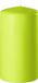 Enlightening Candles Cilinderkaars/stompkaars - limegroen - D6 x H10 cm - 36 branduren