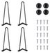 Pieds crochet pour meubles - Set de 4 - 35,6 cm - Fer