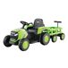 Costway Tracteur électrique pour enfants avec remorque amovible et télécommande, avec éclairage LED, klaxon et musique. Voiture/tracteur pour enfants à partir de 3 ans