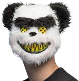 Boland Pluchen masker Bloody panda - Volwassenen - Zwart/wit