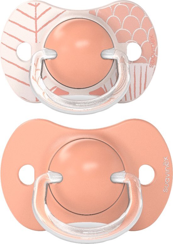 Suavinex Dreams Reversible Duo Pink 18m+ 2 stuks Silicone Fopspenen SXSDP3083065