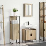 Maison Exclusive - Armoire de salle de bain avec étagères, 3 pièces, marron, bois composite