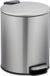 Relaxdays Pedaalemmer 5 Liter RVS Softclose Zilver/Zwart Rond