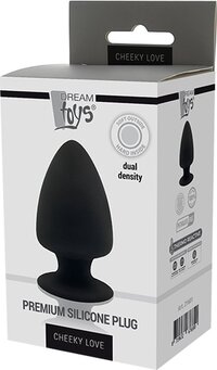 Dream Toys Cheeky Love Premium Silicone Plug S - Black