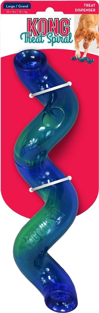 Kong treat spiral stick assorti (_02 30X8 CM) blauw