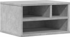 vidaXL Printerkastje 40x32x22,5 cm bewerkt hout betongrijs