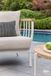 Apple Bee Condor Loungestoel 80 Aluminium Teak Oyster Cotton Flower