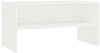 vidaXL Meuble TV 80x40x40 cm bois de placage Blanc