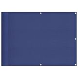 vidaXL Balkonscherm 75x700 cm 100% oxford polyester blauw