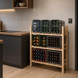 Étagère en bois pour 6 - 12 caisses de boissons