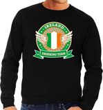 Bellatio Decorations Zwart Ireland drinking team sweater zwart heren - Ierland kleding XXL
