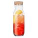Secret de Gourmet Carafe à eau - avec bouchon en liège - 1 Litre - verre - eau - pichet