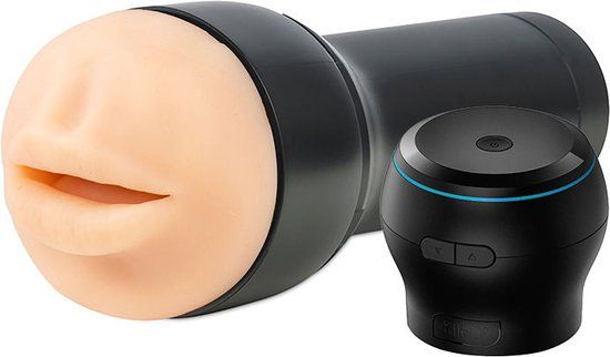 Kiiroo Powerblow en Feel Mouth Stroker Set - Zwart