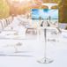 Bol support de numéro de table en acier inoxydable en forme de U, clip standard pour fête de mariage, restaurant avec design unique