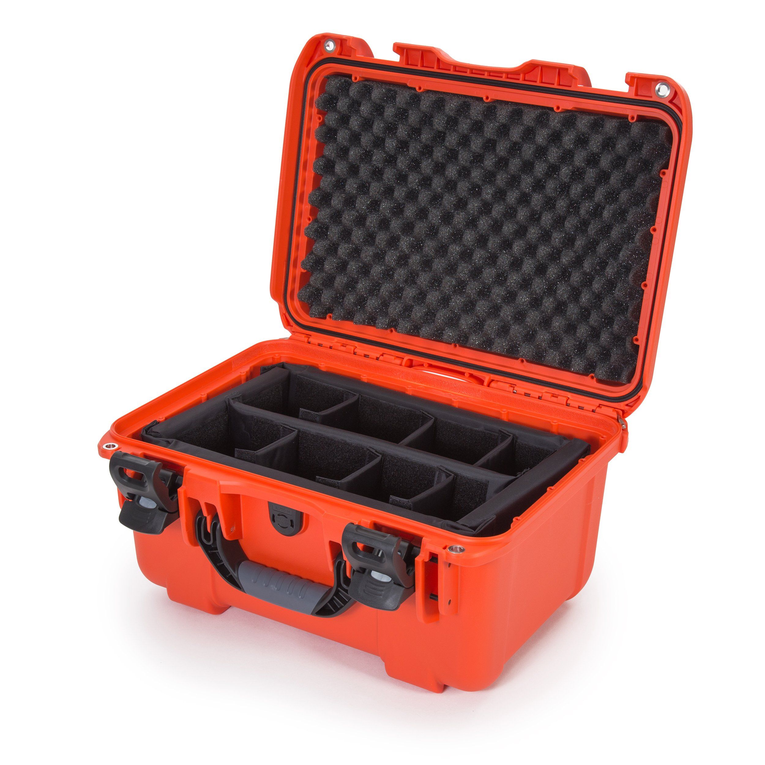 Nanuk Case w/padded divider - Orange