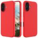 Apple Coque iPhone 16 en Silicone Liquide - Rouge