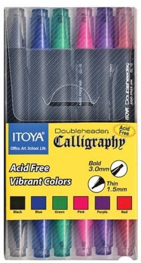 - Itoya Calligraphy CL-100 6 kleuren ass