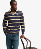 Superdry Polo Rugby Athletic Stripe Coupe Décontractée Bleu marine Taille : S