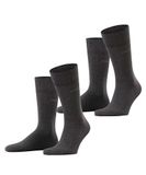 Esprit Basic Easy 2-Pack Heren Sokken Grijs - Maat 47-50