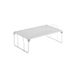 Avilia Rek met 1 plank, voor keuken en badkamer, stapelbaar, van metaal, wit en grijs, 41 x 25,5 x 15 cm