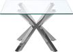 Beliani STARLIGHT - Table basse - Argent - Verre de sécurité