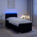 Maison Exclusive - Lit boxspring avec matelas Noir 90 x 190 cm Tissu