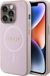 Guess Saffiano Coque arrière pour Apple iPhone 15 Pro - Rose