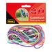 Idena 40188 40188 rubberen twist voor kinderen, 4,5 m lang touw in bonte kleuren, leuk springspel met verschillende sprongen en moeilijkheidsgraden, meerkleurig