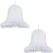 Fest-Dekor Gmbh 2x Blanc lanternes décoratives cloches/cloches de Noël 30 cm