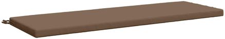 vidaXL - Bankkussen - SOEST - 100% Polyester - Taupe - 140 x 50 x 5 cm