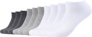 s.Oliver Sokken Set van 10 paar, Maat 43-46, Unisex, Katoenmix, Wit/Grijs