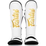 Fairtex Booster FXB Kickboks Scheenbeschermers Wit Goud - M
