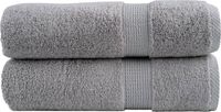 vidaXL - Serviettes de bain - SOLUND - 2 - pièces - 600 - g/m² - 70x140 - cm - gris