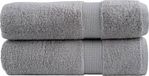vidaXL - Serviettes de bain - SOLUND - 2 - pièces - 600 - g/m² - 70x140 - cm - gris
