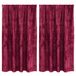 vidaXL Rideaux en velours - 2 pièces - Rouge vin - 140 x 140 cm - Velours