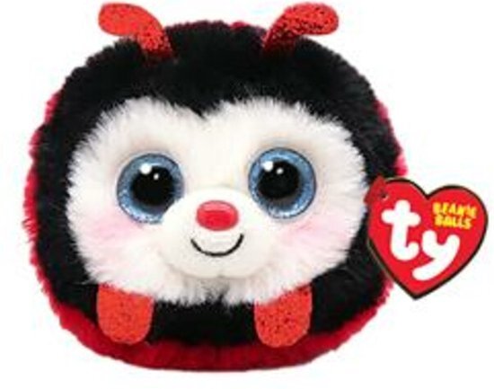 TY Teeny Puffies Izzy Ladybug 10 cm