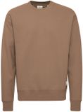 Solid Lenz Sweatshirt Heren Katoen Bruin M