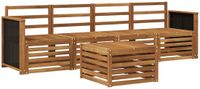 vidaXL - Bankenset - 5-delig - Naturel - Massief Acacia Hout