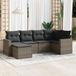 Maison Exclusive - Ensemble de jardin pour 6 personnes avec coussins, gris, en polyrotin