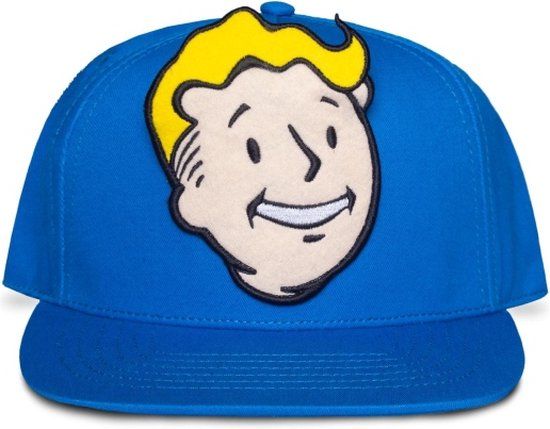 Fallout 4 - Vault Boy Novelty Snapback Pet - Blauw - One Size - Mannen
