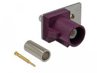 DeLOCK 89744 Coaxconnector Rood, Roestvrijstaal