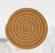 Set de 8 sous-verres, Coton, couleur caramel, 10,9 cm