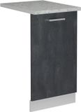 Vicco R-Line Vaatwasserfrontpaneel – 45 cm, WB Marmer Zwart beton